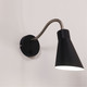 Wall Light Black Matt Gooseneck Adjustable E27 25W With Switch Wall Light Black Matt Gooseneck Adjustable E27 25W With Switch